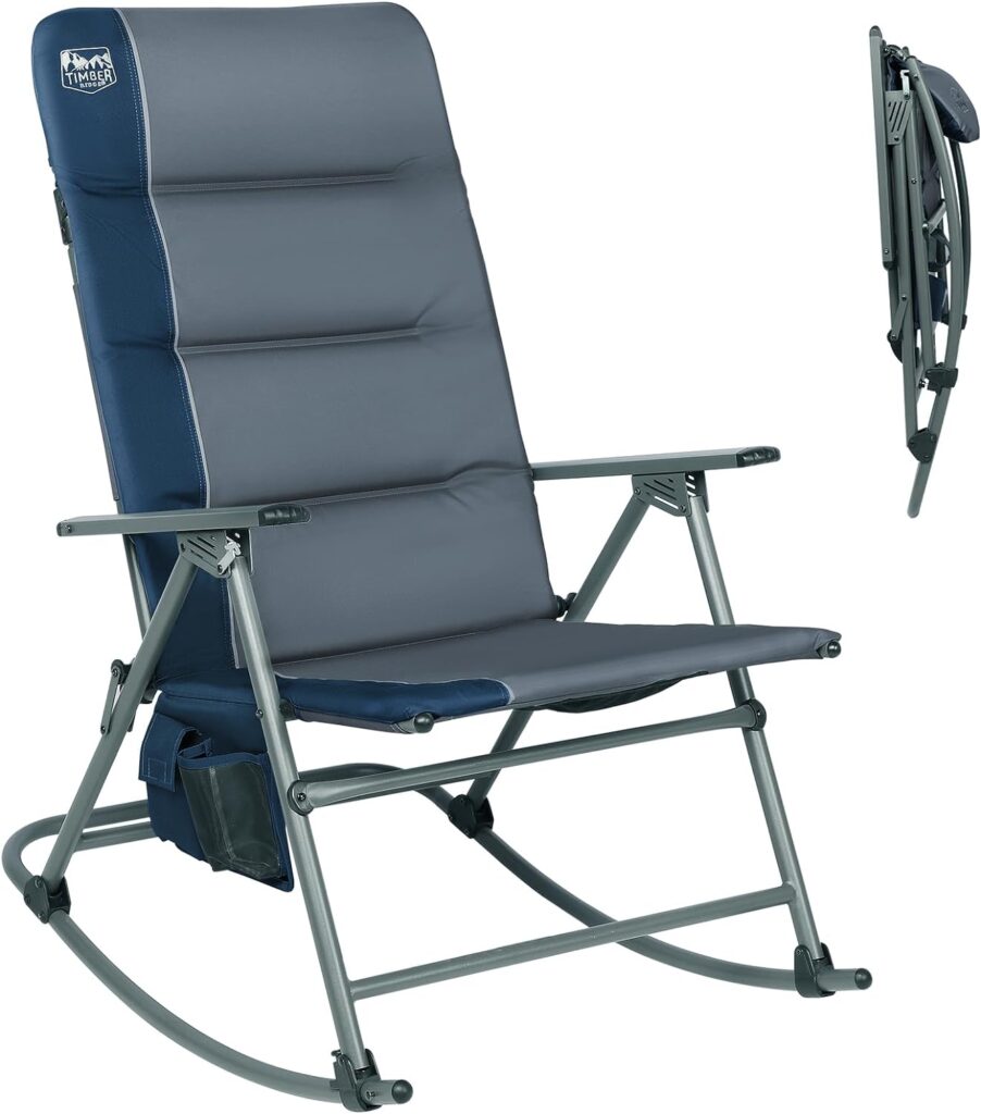 TIMBER RIDGE Oversized Folding Rocking Camping Chair